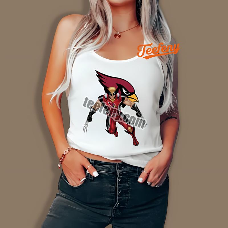 Arizona Cardinals Wolverine Marvel Cool Tanktop Arizona Cardinals Wolverine Marvel Cool Tanktop
