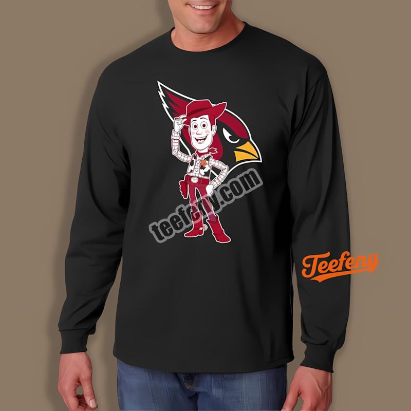 Arizona Cardinals Woody Toy Story Trendy Long Sleeve Arizona Cardinals Woody Toy Story Trendy Long Sleeve