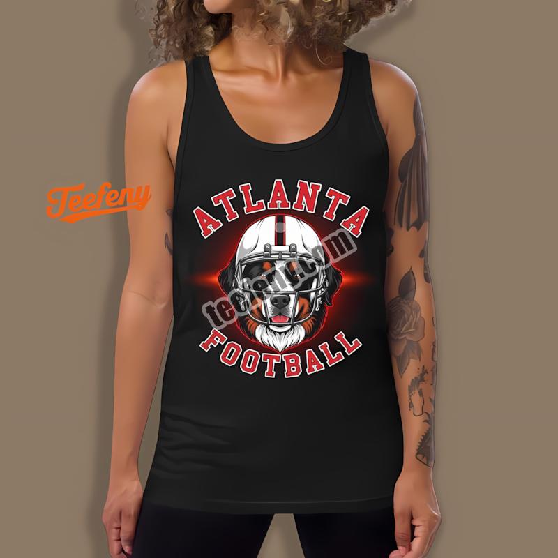 Atlanta Falcons Bernese Mountain Dog Tanktop For Fan Atlanta Falcons Bernese Mountain Dog Tanktop For Fan