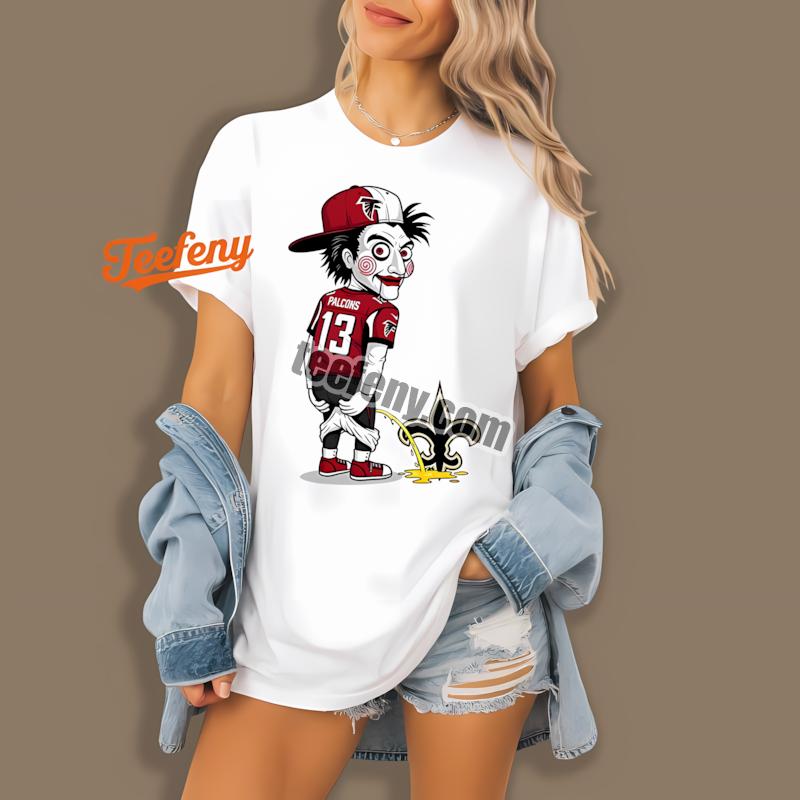 Atlanta Falcons Billy Puppet Peeing On Saints Rivalry Vintage Shirt