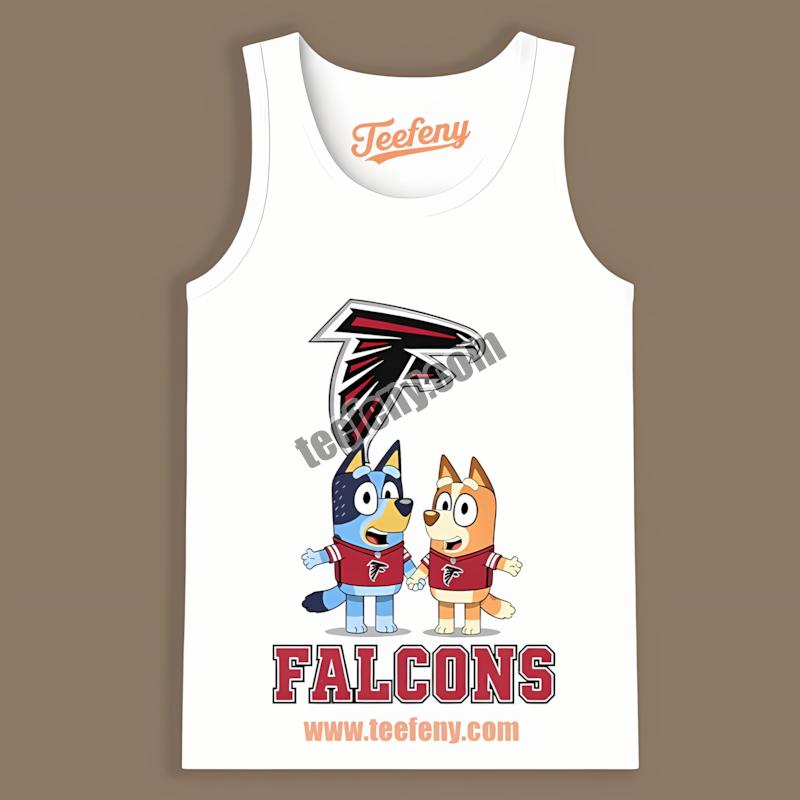 Atlanta Falcons Bingo Bluey Skeleton Pumpkin Halloween Tanktop Atlanta Falcons Bingo Bluey Skeleton Pumpkin Halloween Tanktop