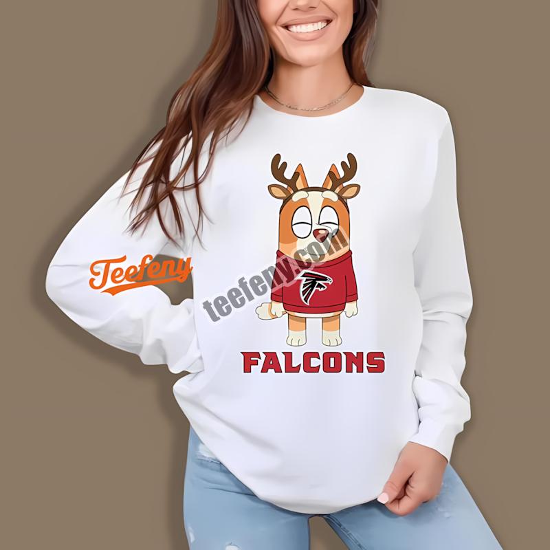 Atlanta Falcons Bingo Reindeer Christmas Statement Long Sleeve Atlanta Falcons Bingo Reindeer Christmas Statement Long Sleeve