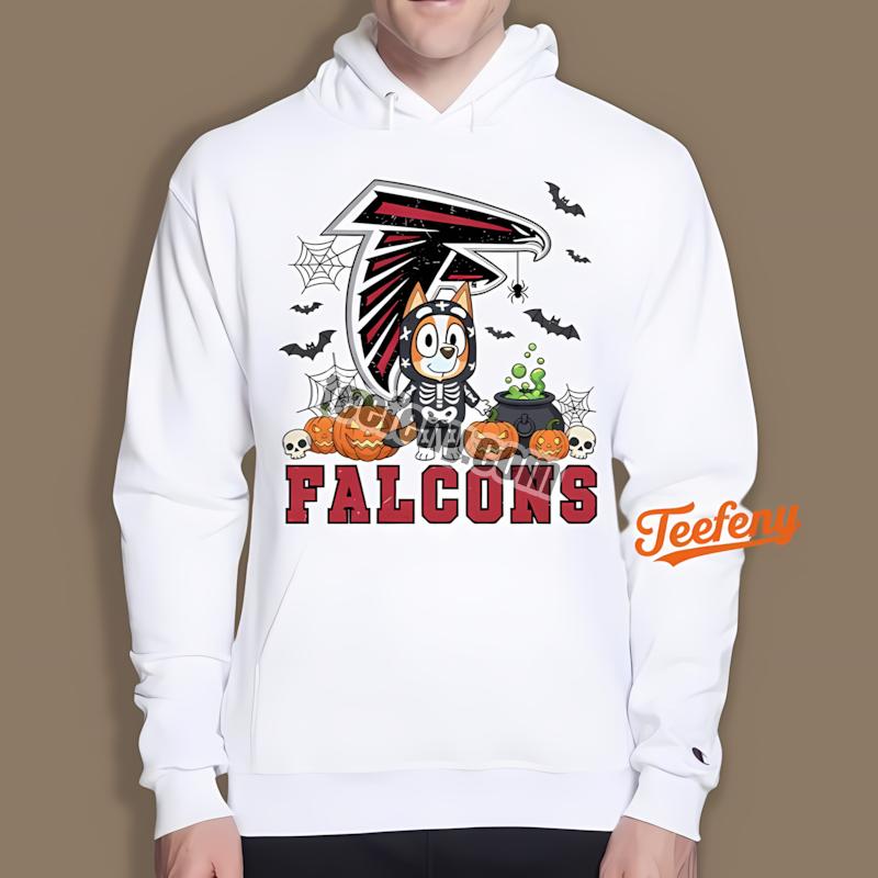 Atlanta Falcons Bluey Bingo Holding Hands Graphic Hoodie Atlanta Falcons Bluey Bingo Holding Hands Graphic Hoodie