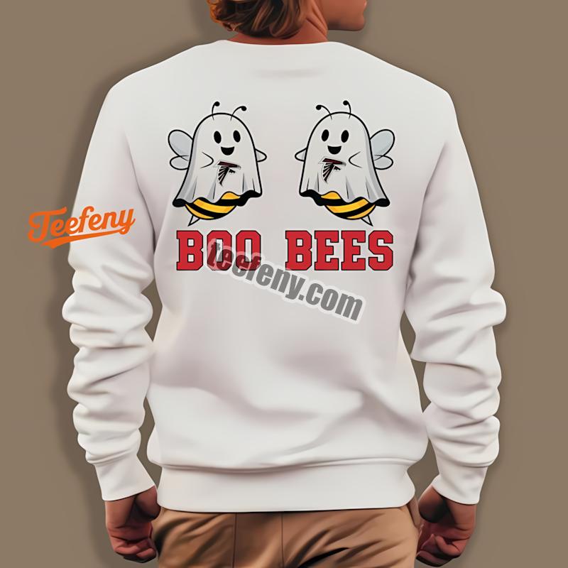 Atlanta Falcons Boo Bees Halloween Soft Long Sleeve Atlanta Falcons Boo Bees Halloween Soft Long Sleeve