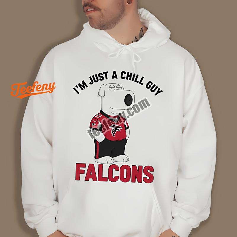 Atlanta Falcons Brian Griffin Chill Guy Graphic Hoodie Atlanta Falcons Brian Griffin Chill Guy Graphic Hoodie