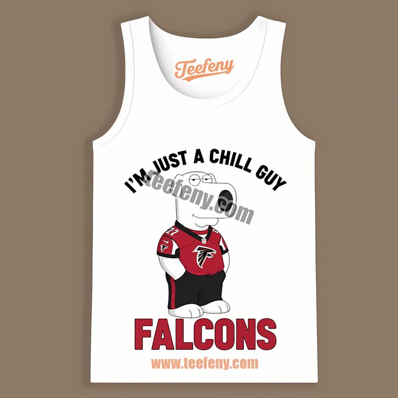 Atlanta Falcons Brian Griffin Chill Guy Graphic Tanktop Atlanta Falcons Brian Griffin Chill Guy Graphic Tanktop