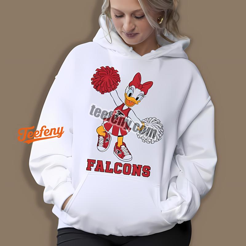 Atlanta Falcons Daisy Duck Cheerleader Fashion Hoodie Atlanta Falcons Daisy Duck Cheerleader Fashion Hoodie