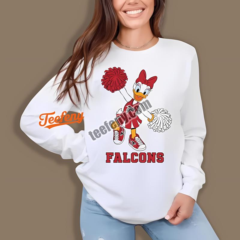 Atlanta Falcons Daisy Duck Cheerleader Fashion Long Sleeve Atlanta Falcons Daisy Duck Cheerleader Fashion Long Sleeve