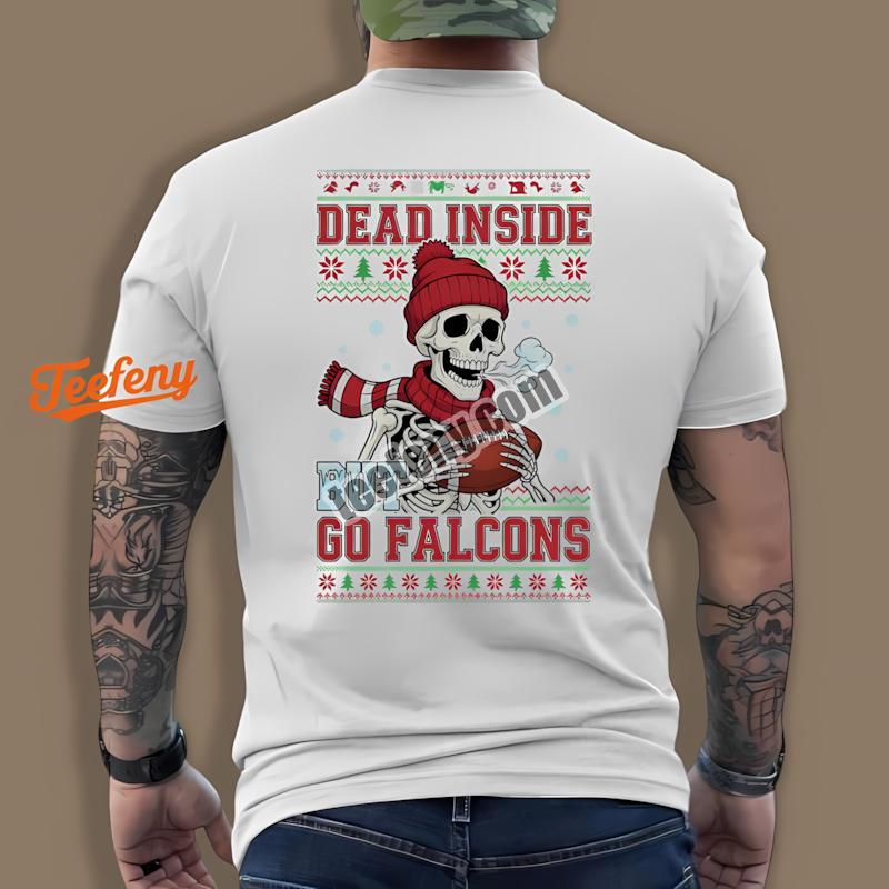 Atlanta Falcons Dead Inside Go Falcons Christmas Shirt