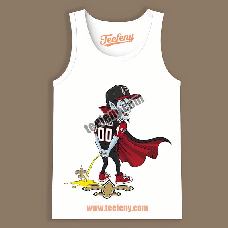 Atlanta Falcons Dracula Peeing On Saints Rivalry Color Tanktop Atlanta Falcons Dracula Peeing On Saints Rivalry Color Tanktop
