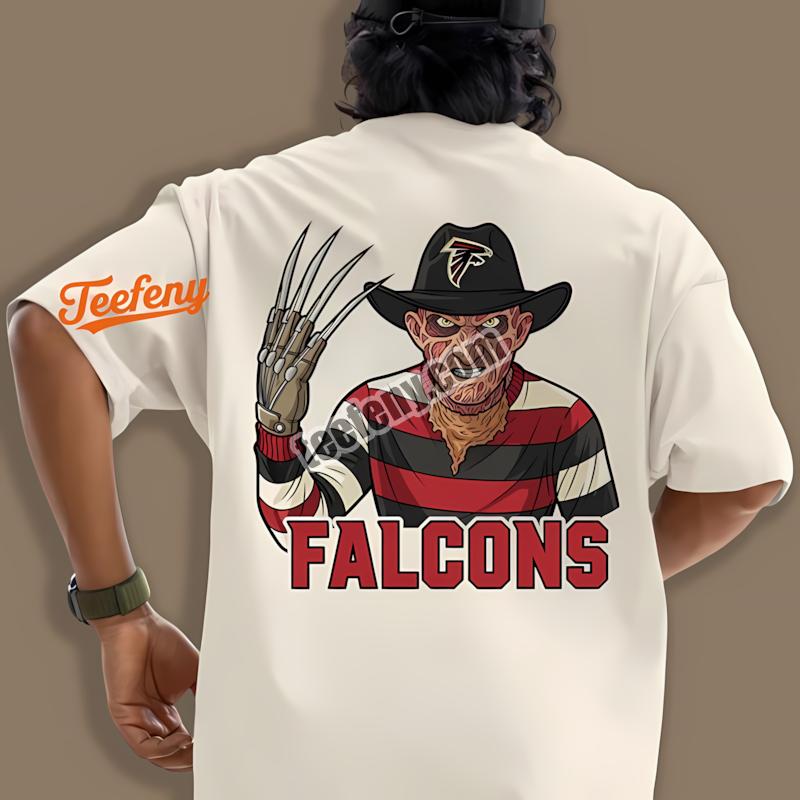 Atlanta Falcons Freddy Krueger Halloween Retro Shirt