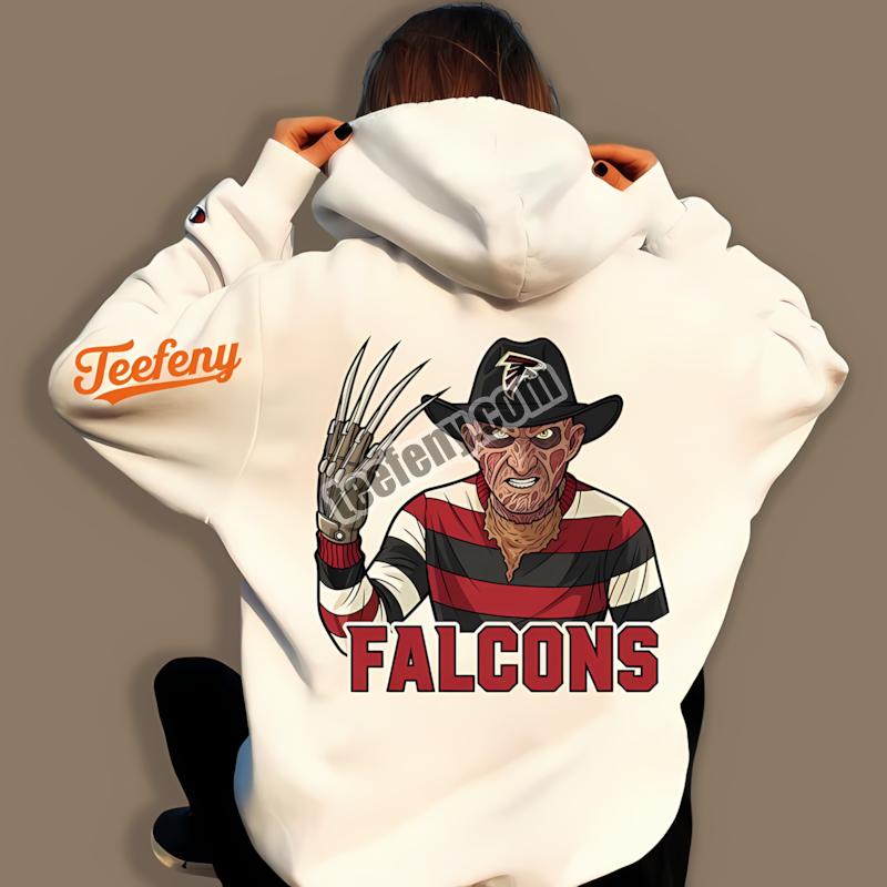 Atlanta Falcons Freddy Krueger Halloween Retro Hoodie Atlanta Falcons Freddy Krueger Halloween Retro Hoodie