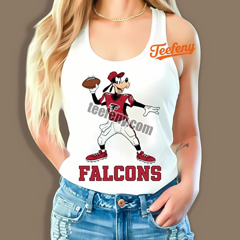 Atlanta Falcons Goofy Football Quarterback Tanktop Atlanta Falcons Goofy Football Quarterback Tanktop
