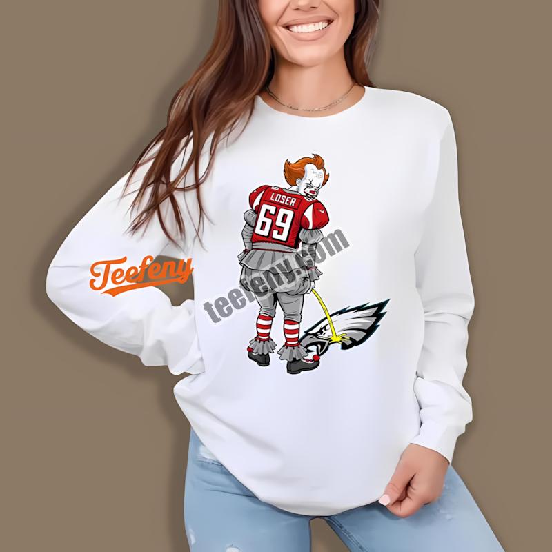 Atlanta Falcons Halloween Pennywise Eagles Rivalry Long Sleeve Atlanta Falcons Halloween Pennywise Eagles Rivalry Long Sleeve