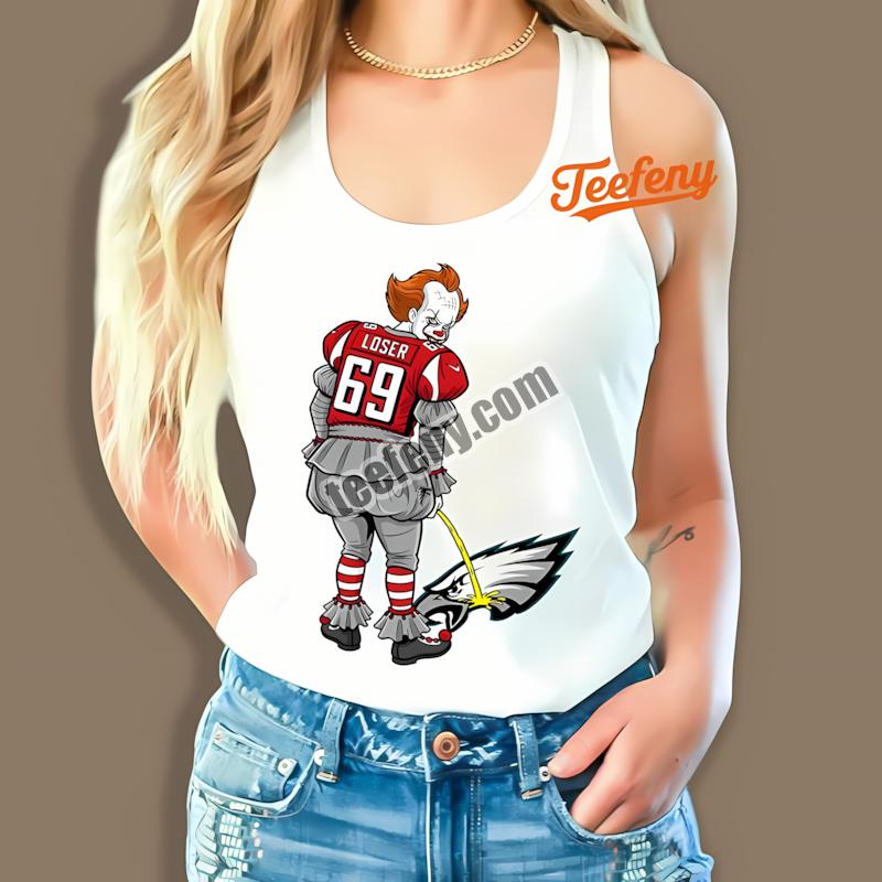 Atlanta Falcons Halloween Pennywise Eagles Rivalry Tanktop Atlanta Falcons Halloween Pennywise Eagles Rivalry Tanktop