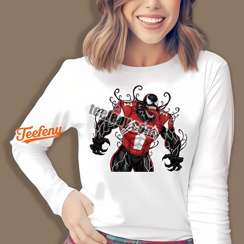 Atlanta Falcons Halloween Venom Statement Long Sleeve Atlanta Falcons Halloween Venom Statement Long Sleeve