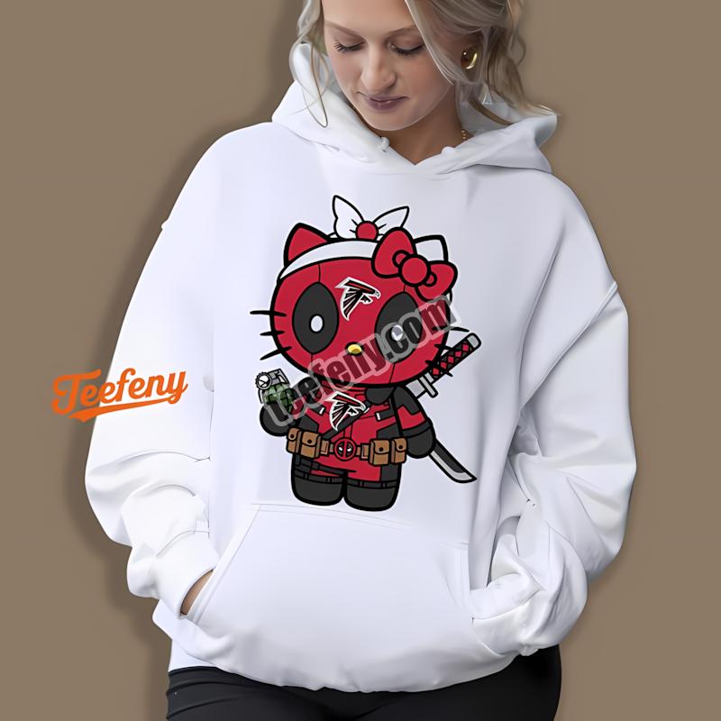 Atlanta Falcons Hello Kitty Deadpool Cool Hoodie Atlanta Falcons Hello Kitty Deadpool Cool Hoodie