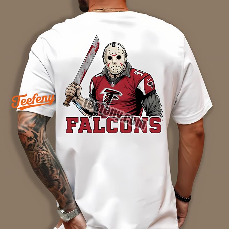 Atlanta Falcons Jason Voorhees Machete Horror Football Shirt