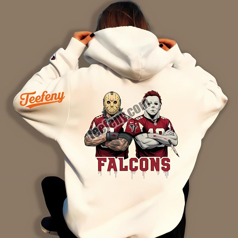 Atlanta Falcons Jason Voorhees Michael Myers Horror Hoodie Atlanta Falcons Jason Voorhees Michael Myers Horror Hoodie
