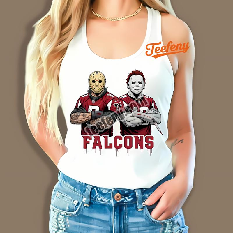 Atlanta Falcons Jason Voorhees Michael Myers Horror Tanktop Atlanta Falcons Jason Voorhees Michael Myers Horror Tanktop