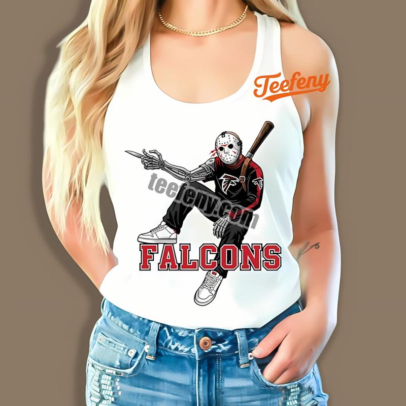 Atlanta Falcons Jason Voorhees Street Halloween Tanktop Atlanta Falcons Jason Voorhees Street Halloween Tanktop