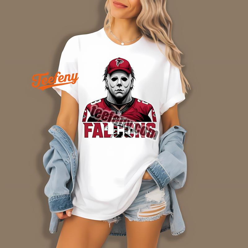 Atlanta Falcons Michael Myers Spooky Adults Shirt