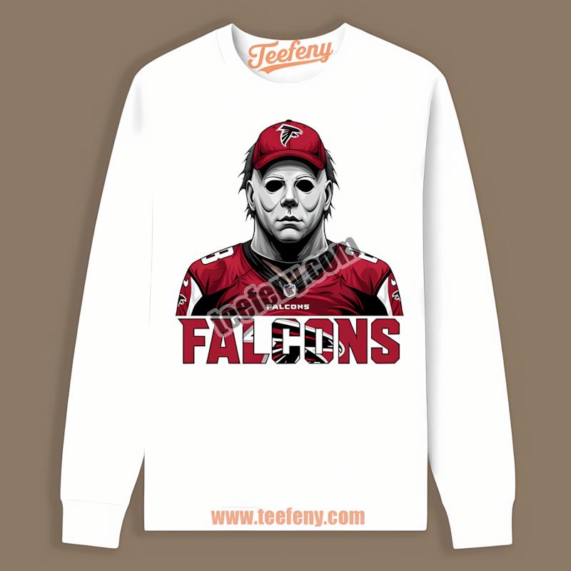 Atlanta Falcons Michael Myers Spooky Adults Long Sleeve Atlanta Falcons Michael Myers Spooky Adults Long Sleeve