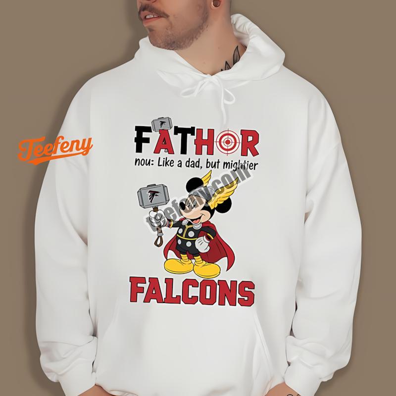 Atlanta Falcons Mickey Mouse Fathor Sports Hoodie Atlanta Falcons Mickey Mouse Fathor Sports Hoodie