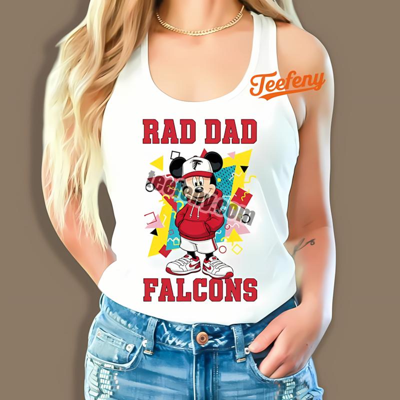 Atlanta Falcons Mickey Mouse Rad Dad Tanktop Atlanta Falcons Mickey Mouse Rad Dad Tanktop