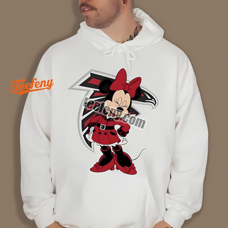 Atlanta Falcons Minnie Mouse Logo Fashion Hoodie Atlanta Falcons Minnie Mouse Logo Fashion Hoodie