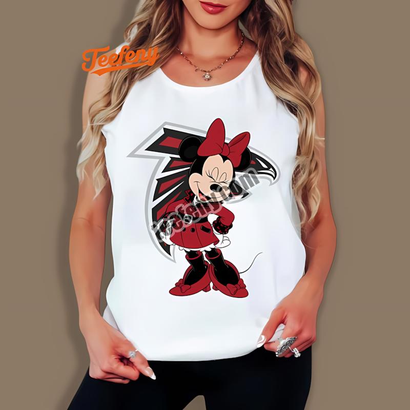 Atlanta Falcons Minnie Mouse Logo Fashion Tanktop Atlanta Falcons Minnie Mouse Logo Fashion Tanktop