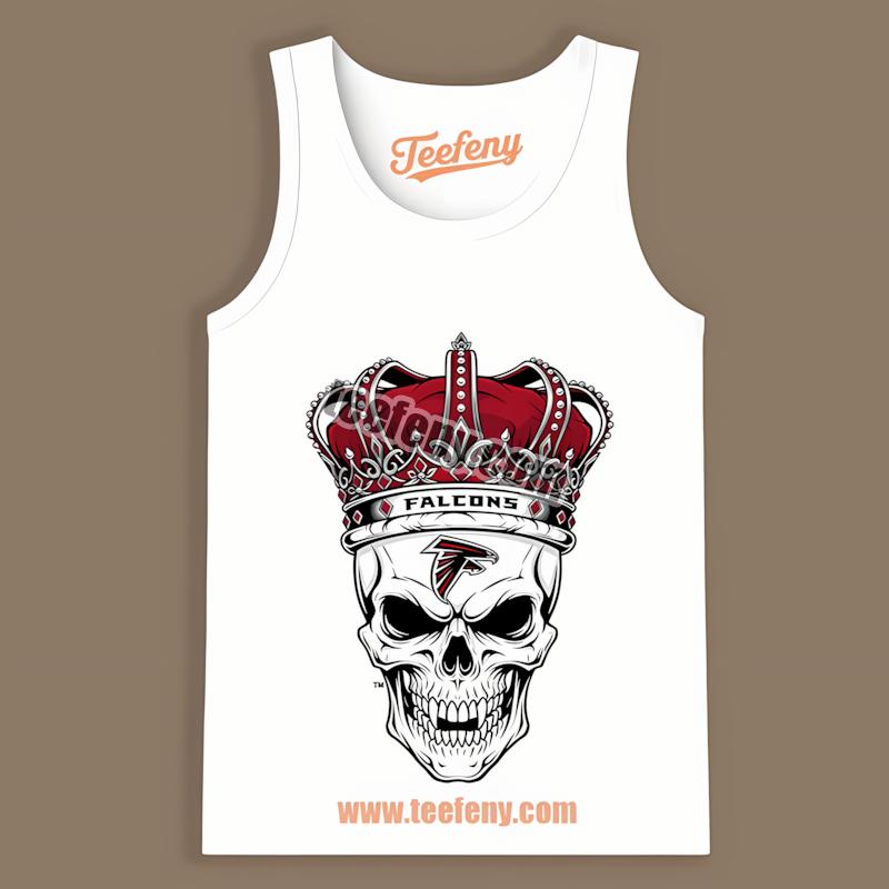 Atlanta Falcons Skull Crown Dark Grunge Tanktop Atlanta Falcons Skull Crown Dark Grunge Tanktop