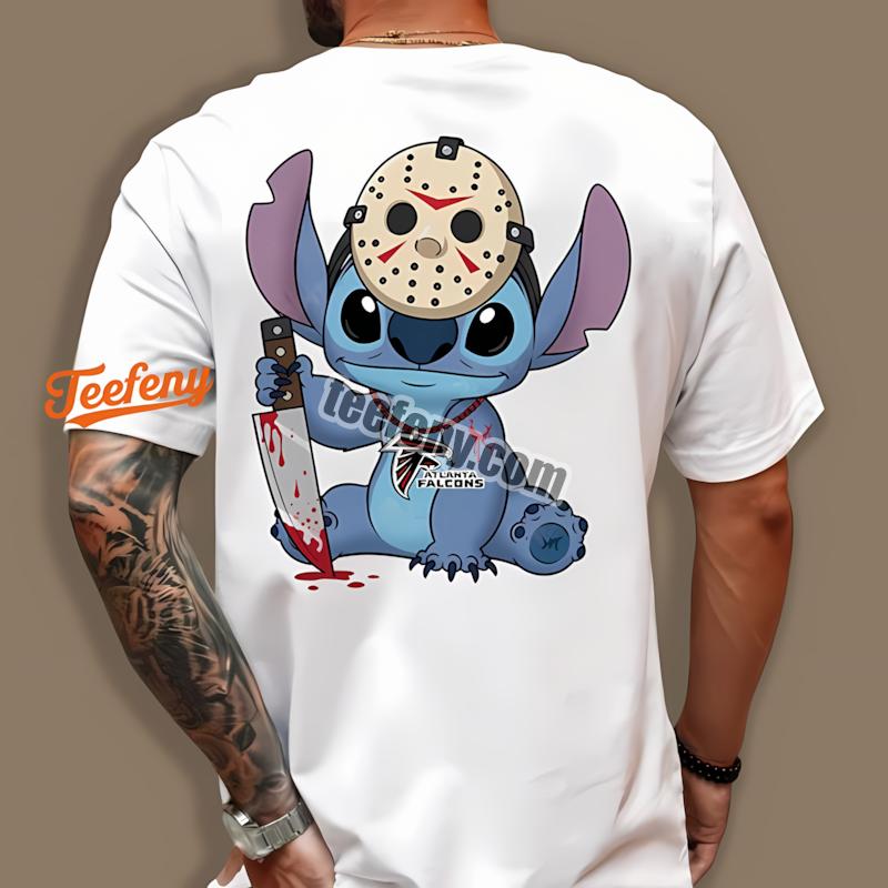 Atlanta Falcons Stitch Jason Halloween Custom Shirt