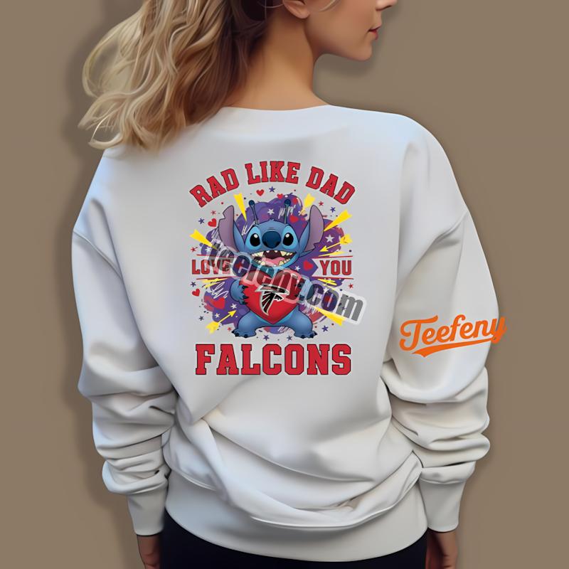 Atlanta Falcons Stitch Rad Like Dad Unisex Long Sleeve Atlanta Falcons Stitch Rad Like Dad Unisex Long Sleeve