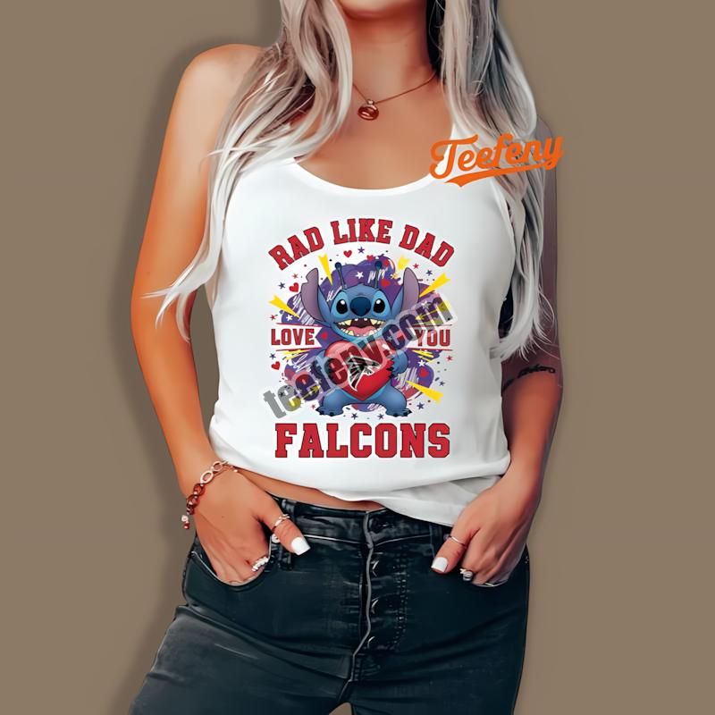 Atlanta Falcons Stitch Rad Like Dad Unisex Tanktop Atlanta Falcons Stitch Rad Like Dad Unisex Tanktop