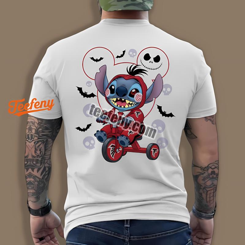 Atlanta Falcons Stitch Saw Halloween Cotton Shirt