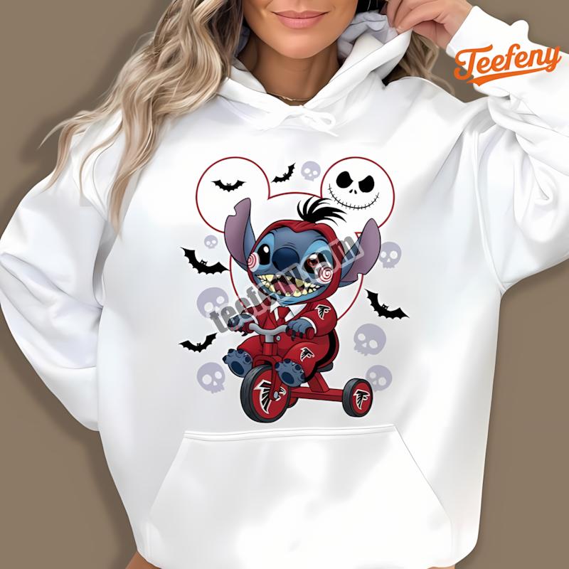 Atlanta Falcons Stitch Saw Halloween Cotton Hoodie Atlanta Falcons Stitch Saw Halloween Cotton Hoodie