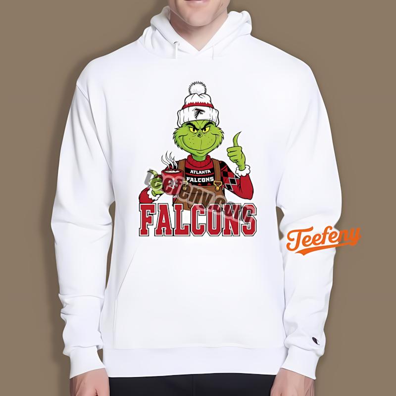 Atlanta Falcons The Grinch Winter Hot Cocoa Holiday Hoodie Atlanta Falcons The Grinch Winter Hot Cocoa Holiday Hoodie