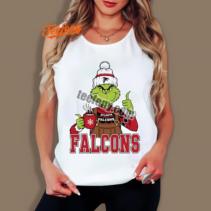 Atlanta Falcons The Grinch Winter Hot Cocoa Holiday Tanktop Atlanta Falcons The Grinch Winter Hot Cocoa Holiday Tanktop