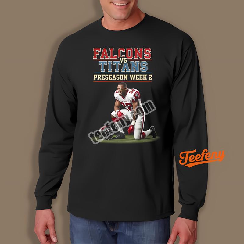 Atlanta Falcons Vs Tennessee Titans Retro Preseason Week 2 Long Sleeve Atlanta Falcons Vs Tennessee Titans Retro Preseason Week 2 Long Sleeve