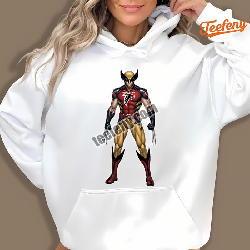 Atlanta Falcons Wolverine Marvel Trendy Hoodie Atlanta Falcons Wolverine Marvel Trendy Hoodie