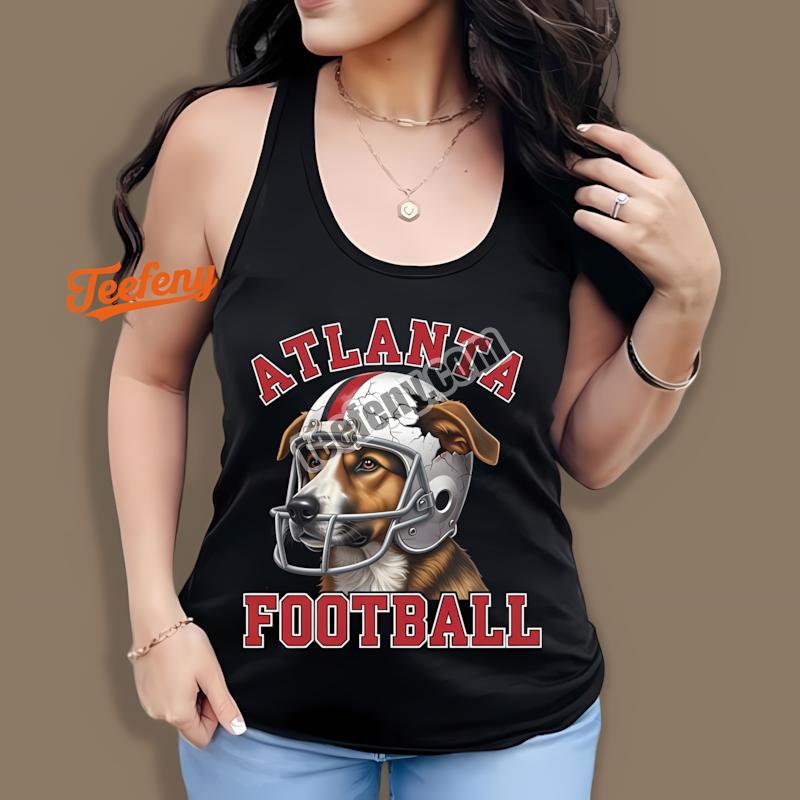Atlanta Football Dog Helmet Vintage Tanktop Atlanta Football Dog Helmet Vintage Tanktop