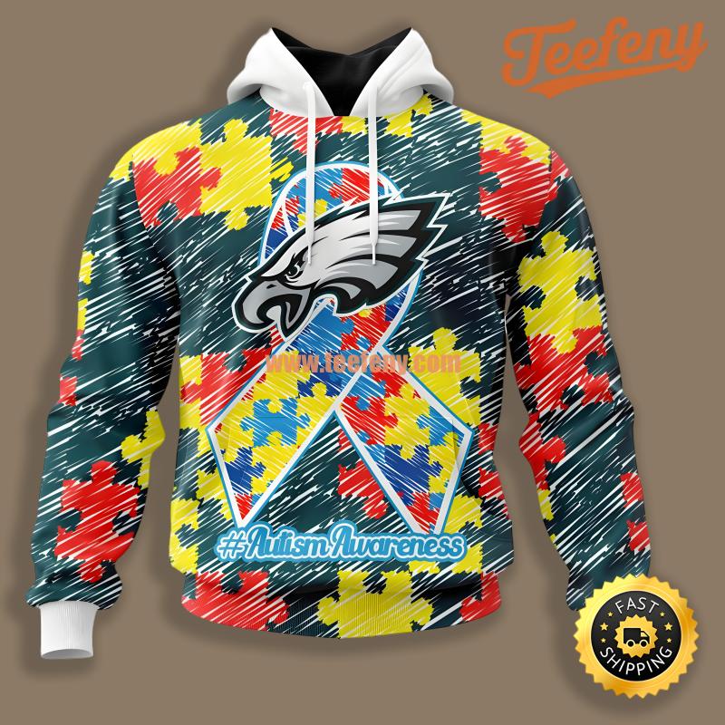 Autism Awareness Pittsburgh Steelers Black Yellow 3D Hoodie