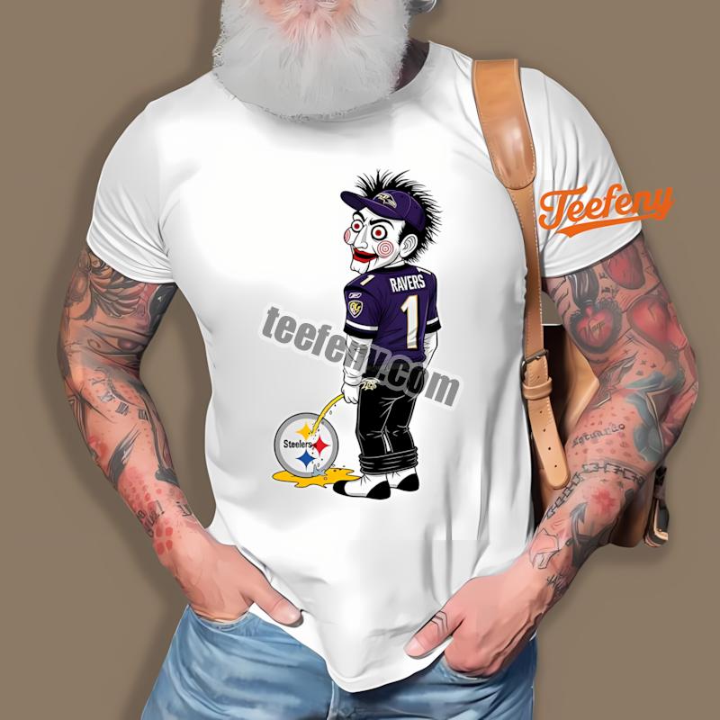 Baltimore Ravens Billy Puppet Steelers Rivalry Halloween Shirt