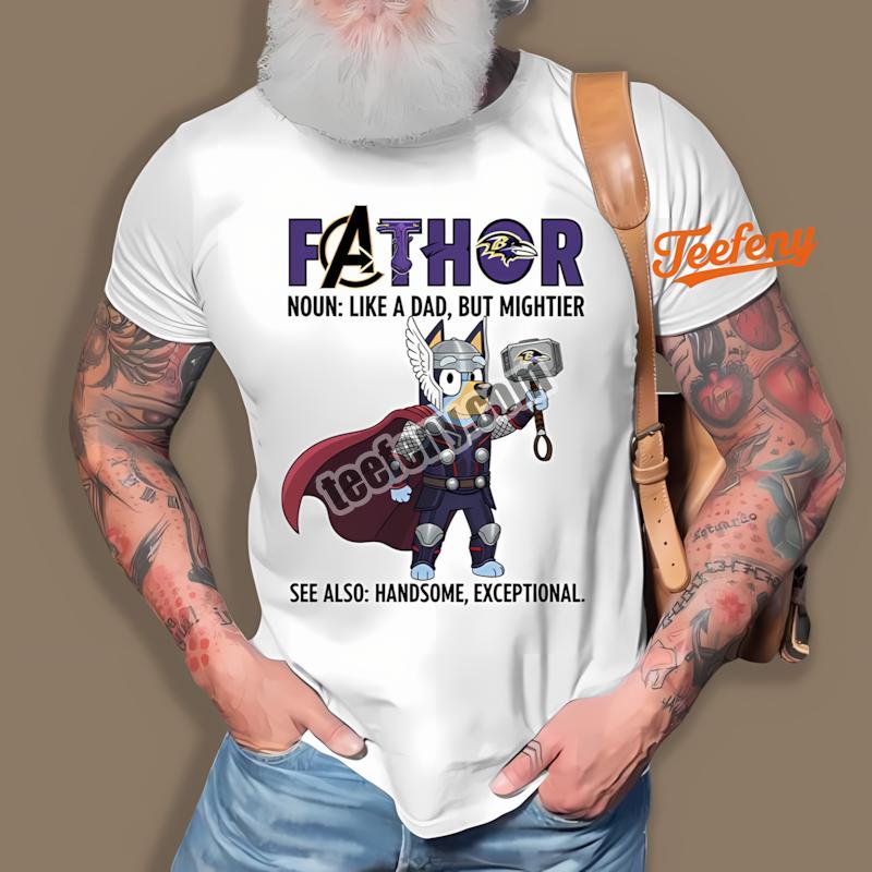 Baltimore Ravens Bluey Fathor Vintage Shirt