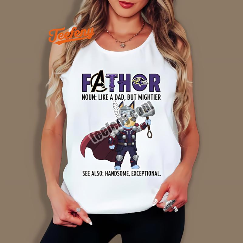 Baltimore Ravens Bluey Fathor Vintage Tanktop Baltimore Ravens Bluey Fathor Vintage Tanktop