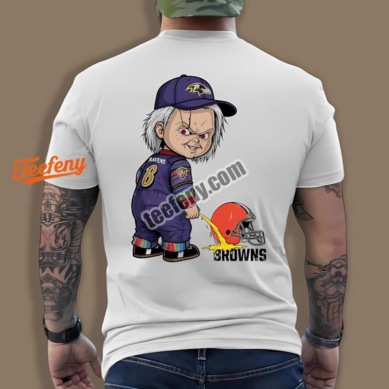 Baltimore Ravens Chucky Browns Rivalry Casual Shirt
