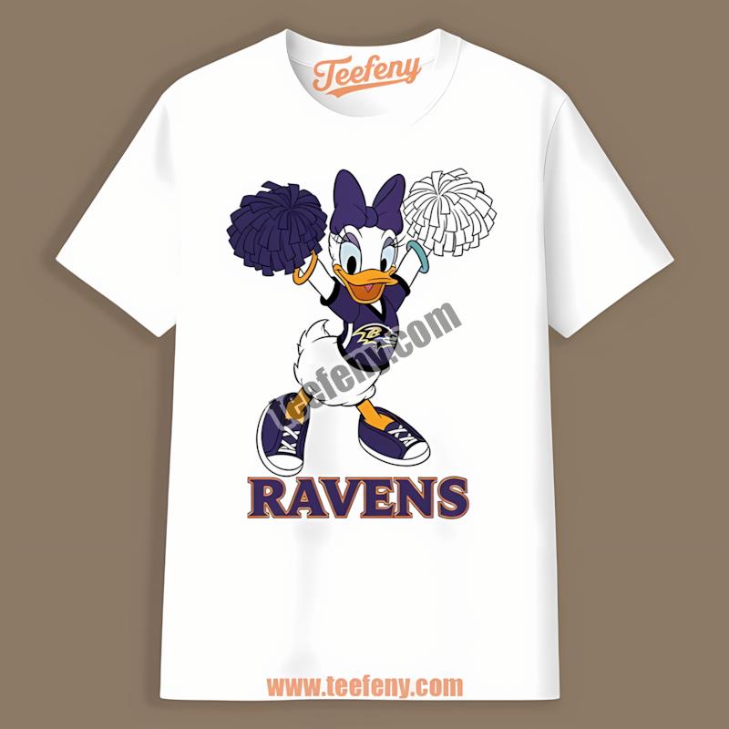 Baltimore Ravens Daisy Duck Cheerleader Best Shirt