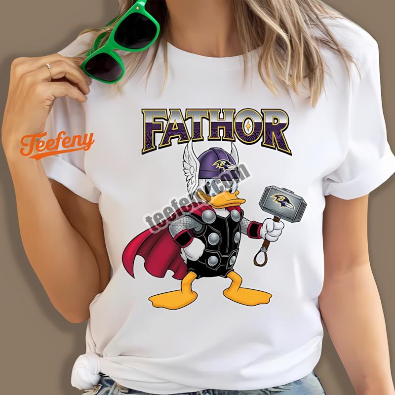 Baltimore Ravens Donald Duck Fathor Best Shirt