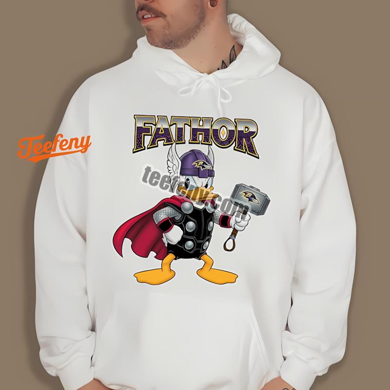 Baltimore Ravens Donald Duck Fathor Best Hoodie Baltimore Ravens Donald Duck Fathor Best Hoodie
